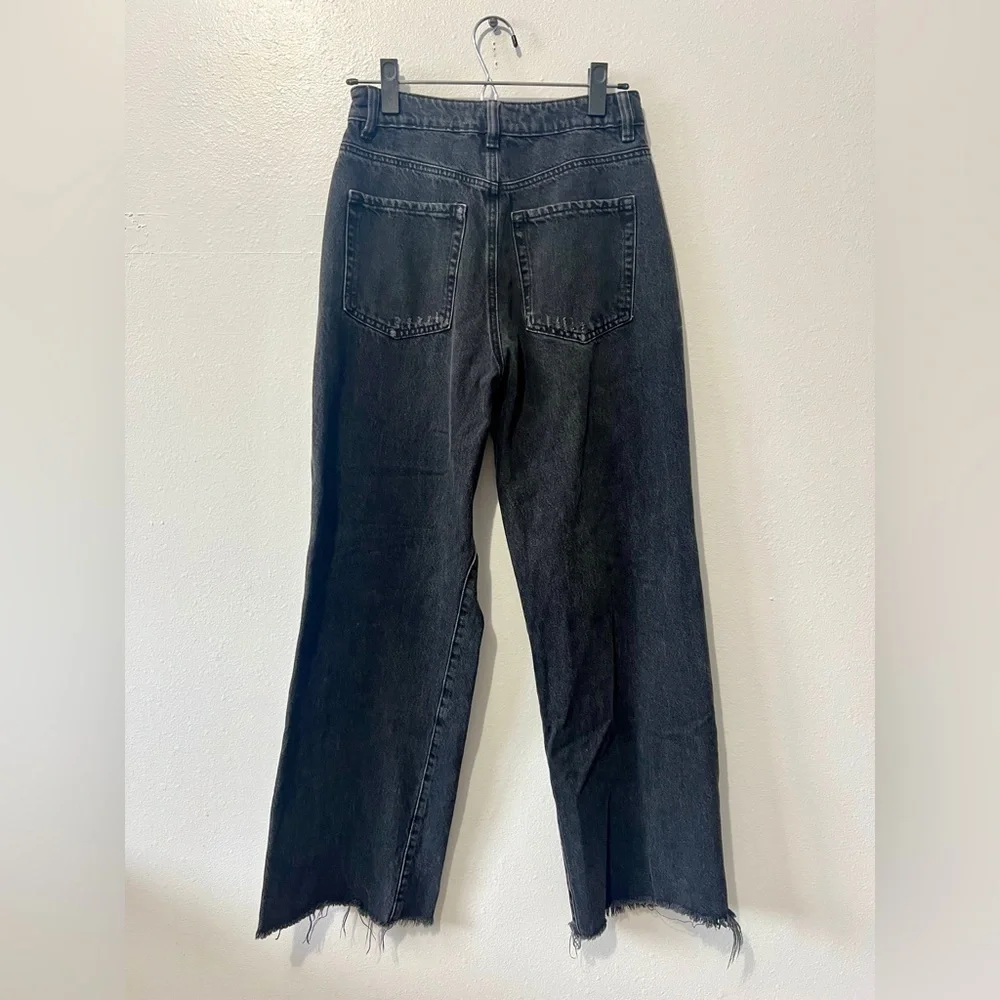 Garage Distressed Grunge Black Street Wide Leg Jean - Size 3/26